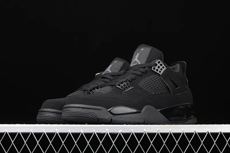 All Categories Air Jordan Jordan Series Basketball Shoes Air Jordan 4 Pure Original Air Jordan 4 "Black Cat" AJ4 Joe 4 Black Cat First Layer Authentic Standard CU1110-010